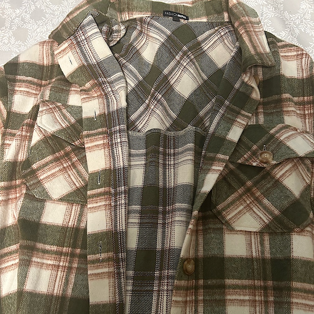 Fashion Nova large flannel jacket